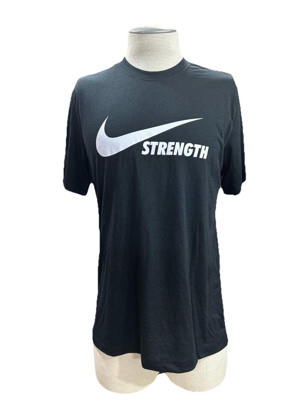 Nike Men's Strength Dri-FIT Tee Medium Black, White AMDT-1003